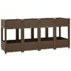 vidaXL Повдигната леха, 160x40x71 см, полипропилен