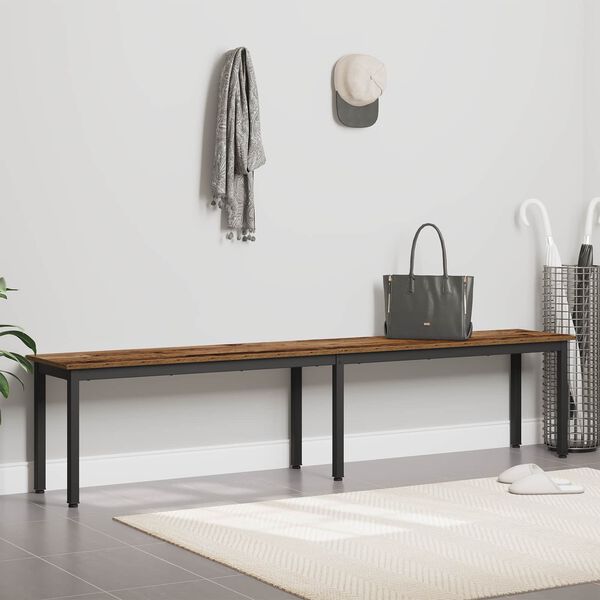 vidaXL Пейка Старо дърво 200 x 35 x 45 см Инженерно дърво