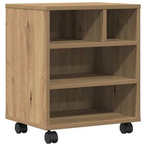 vidaXL Стойка за принтер Дъб артизан 41 x 32 x 48 см
