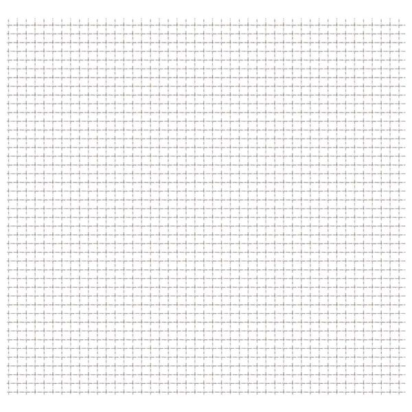 vidaXL Гофрирана мрежа, неръждаема стомана, 100x85 см, 31x31x3 мм