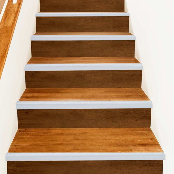 vidaXL Профили за ръбове на стълби 30 pcs Сребрист 67 cm Алуминий