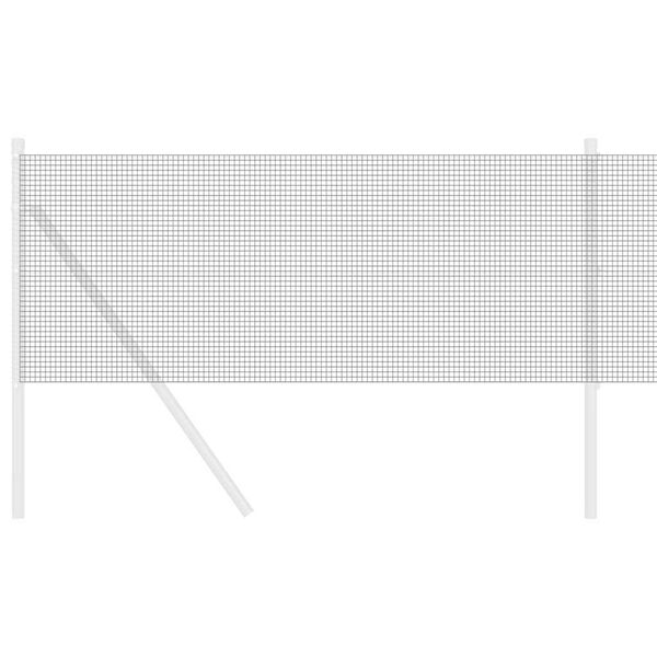 vidaXL Заварена мрежа ограда Сив 0.5 x 50 м Стомана