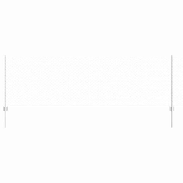 vidaXL Ограда с пост Сребрист 0,8 x 100 м Стомана