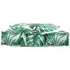vidaXL Възглавница Мотив с листа 70 x 70 x 12 cm Оксфордска тъкан