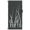 vidaXL Градинска врата Черно 85 x 200 cm Прахово покритие стомана