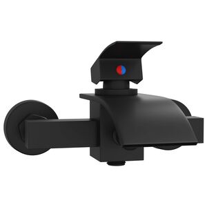 vidaXL Смесител за душ Черно G 1 / 2 инча