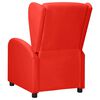vidaXL Wingback електрически масажен стол, червен, изкуствена кожа