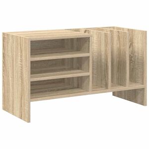 vidaXL Шкаф за грамофонни плочи Сонома дъб 78.5 x 35 x 45 см