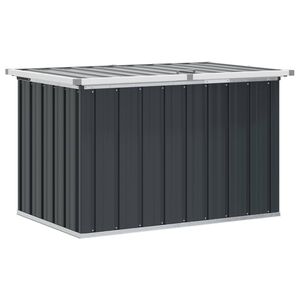 vidaXL Градински сандък за съхранение, антрацит, 109x67x65 см