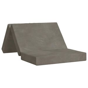 vidaXL Сгъваем диван легло 80 x 67 x 45 см Светлосиво