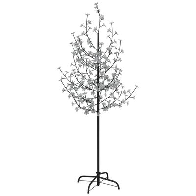 vidaXL Черешов цвят LED дърво топло бяло 200 LED 180 см