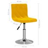 vidaXL Въртящи трапезни столове, 2 бр, горчица жълто, кадифе