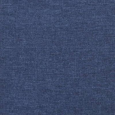 vidaXL Табуретка, синя, 60x60x36 см, текстил и изкуствена кожа