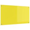 vidaXL Кухненски гръб Жълто 110 x 60 cm закалено стъкло