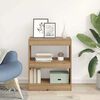 vidaXL Шкаф за книги Дъб 60 x 30 x 72 см Инженерно дърво