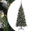 vidaXL С изкуствено коледно дърво с 150 LED светодиода Зелен 120 cm