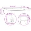 vidaXL Сгъваем навес Многоцветен 300 x 250 cm текстил