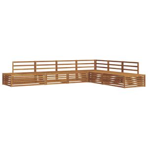 vidaXL Комплект дивани за открито 6 Брой Естествен