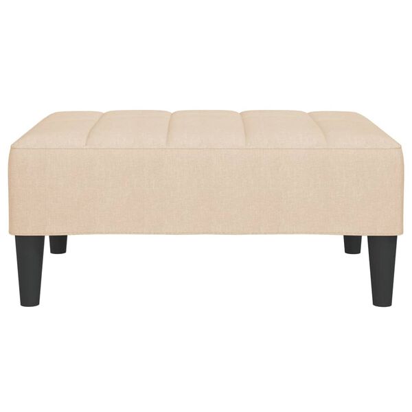 vidaXL Табуретка, кремава, 78x56x32 см, плат