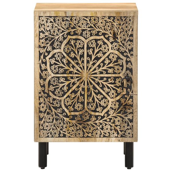 vidaXL Шкаф за баня 38x33x58 см масивно мангово дърво