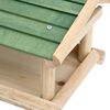 vidaXL Хранилка за птици, дърво масив, 35x29,5x21 см