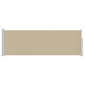 vidaXL Сгъваема странична перголка Бежово 300 x 100 cm Полиестер