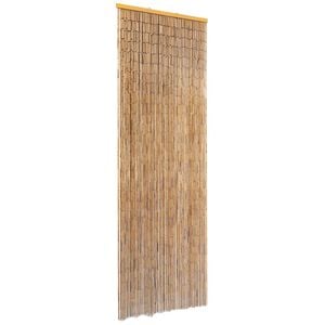 vidaXL Врата комарник за кемпер, бамбук, 56x185 cм