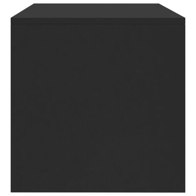 vidaXL ТВ шкаф, черен, 120x40x40 см, ПДЧ