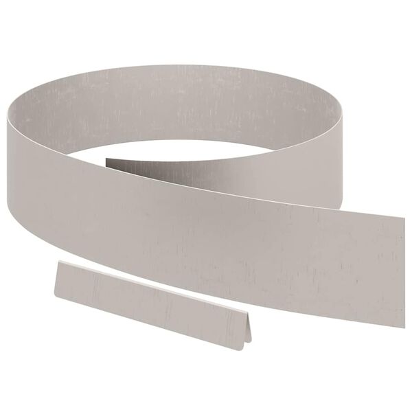 vidaXL Ограда за трева 4 pcs Ръждясало 450 x 0.05 x 15 см