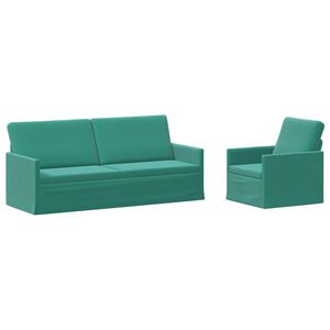 vidaXL Комплект дивани 2 pcs Тюркоаз Кадифе