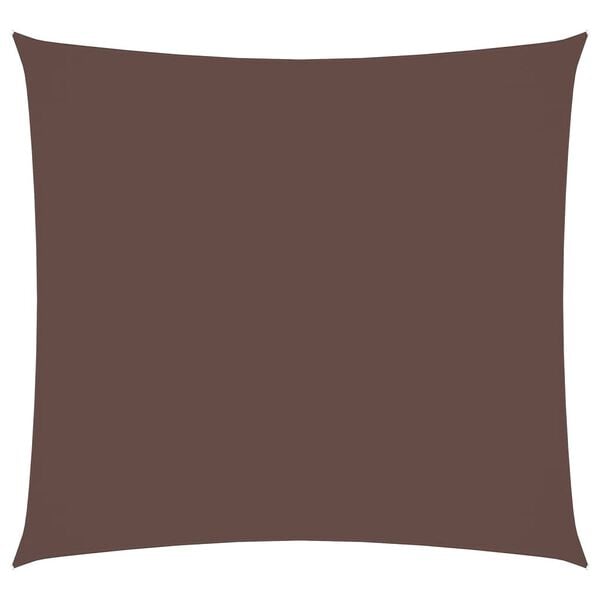 vidaXL Платно-сенник, Оксфорд плат, квадратно, 3x3 м, кафяво