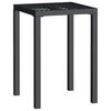 vidaXL Градинска маса антрацит 50x50x72 cм стомана