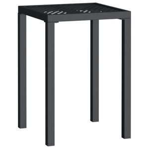 vidaXL Градинска маса антрацит 50x50x72 cм стомана