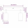 vidaXL Таванен спот с прожектори Черно 26 x 5,5 x 16,5 см Метал