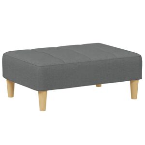 vidaXL Табуретка, тъмносива, 77x55x31 см, плат