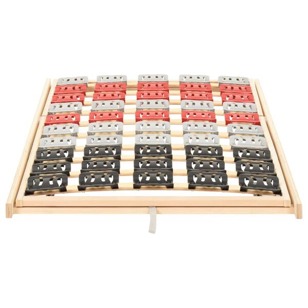 vidaXL Рамка за легло с 12 ламела, регулируеми глава/крака, 120x200 см