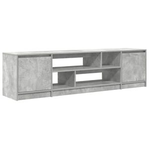 vidaXL ТВ шкаф Бетон сив 188,5x41x50 cm Изградена дървесина