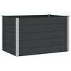 vidaXL Градинска повдигната леха Черно 150 x 100 x 91 cm