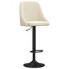 vidaXL Бар табуретки, 2 бр, кремави, кадифе