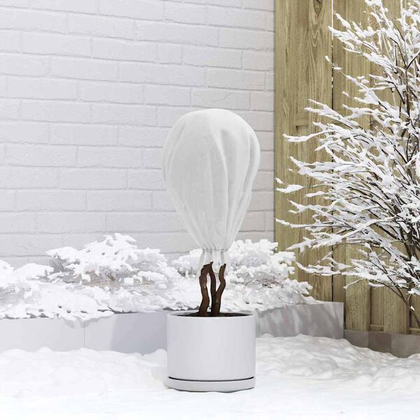 vidaXL Флийс за защита на растения от замръзване Бяло 50 x 1,6 m