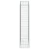 vidaXL Дъговидна габионна кошница 150x50x220/240 см поцинковано желязо