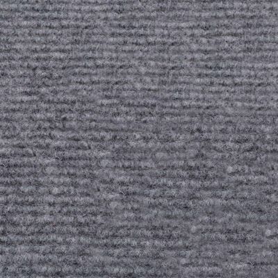 vidaXL Изложбен килим, набразден, 1,2x10 м, сив