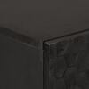 vidaXL Висок шкаф, черен, 60x33x100 см, мангово дърво масив