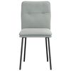 vidaXL Трапезни столове, 4 бр, светлосиви, кадифе