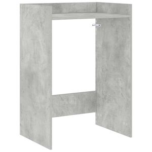 vidaXL Шкаф за пералня със съхранение Бетонно сиво 67,5 x 48 x 97 см