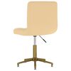 vidaXL Въртящи трапезни столове, 2 бр, кремави, кадифе