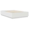 vidaXL Рамка за легло с таблото Бяло 150 x 200 cm Инженерно дърво