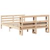 vidaXL Рамка за легло с табла, 140х200 см, бор масив