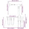 vidaXL Комбинирано детско съоръжение за игра, импрегниран бор
