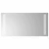 vidaXL LED огледало за баня Прозрачен 40 x 20 cm закалено стъкло